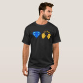 Diamantene Hände Börsenhändler T-Shirt (Vorne ganz)
