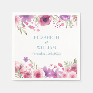 Diamantene Hochzeit Country Roses Grünzeug Serviette