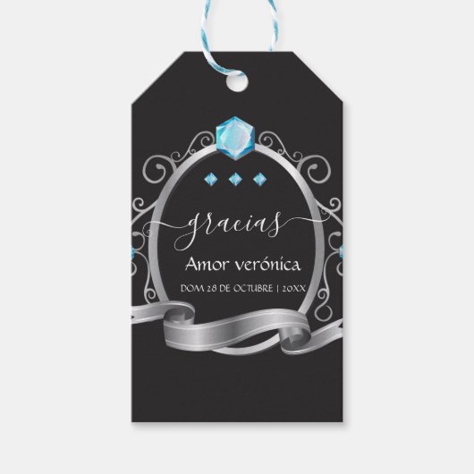 Diamantene Hochzeit Geschenkanhänger (Vorderseite)