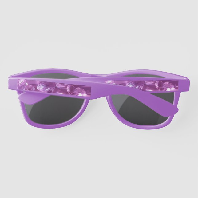 Diamantene Plastik-Sonnenbrille (Rückseite)