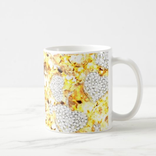 DIAMANTENGLANZ! KAFFEETASSE (Rechts)