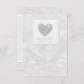 Diamantenherz der 60. Hochzeit Dankeskarte (Vorne/Hinten)