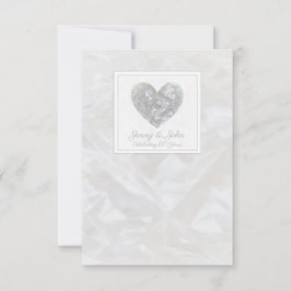 Diamantenherz der 60. Hochzeit Dankeskarte