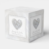 Diamantenherz der 60. Hochzeit Geschenkschachtel (Rückseite)