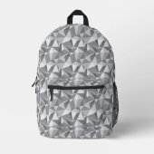 Diamantenmuster - Abstraktes Polygon Bedruckter Rucksack (Vorderseite)