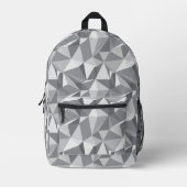 Diamantenmuster - Abstraktes Polygon Bedruckter Rucksack (Vorderseite)