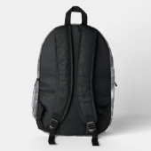 Diamantenmuster - Abstraktes Polygon Bedruckter Rucksack (Rückseite)