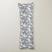 Diamantenmuster - Abstraktes Polygon Seitenschläferkissen (Rückseite (Vertikal))