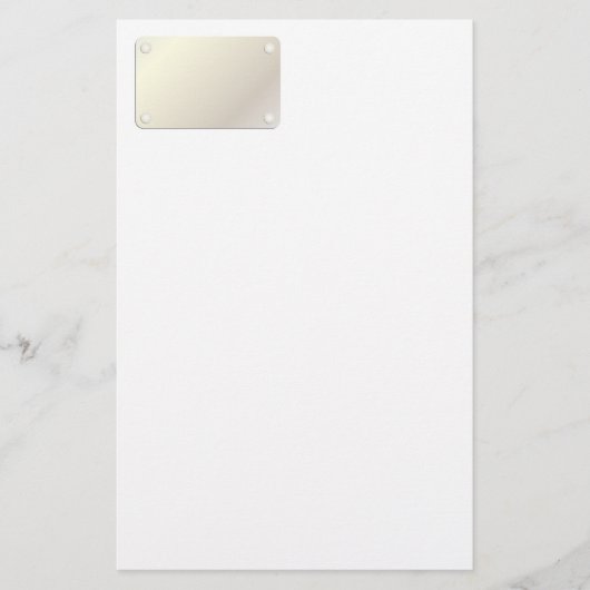 Diamantenmuster aus Metall Briefpapier (Vorderseite)