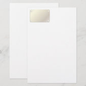 Diamantenmuster aus Metall Briefpapier (Vorne/Hinten)