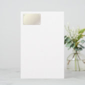 Diamantenmuster aus Metall Briefpapier (Stehend Vorderseite)