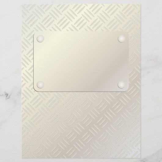 Diamantenmuster aus Metall Flyer (Vorne)