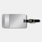 Diamantenmuster aus Metall Gepäckanhänger (Vorderseite horizontal)