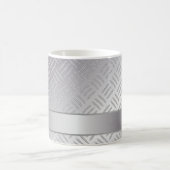 Diamantenmuster aus Metall Kaffeetasse (Mittel)