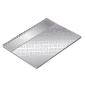 Diamantenmuster aus Metall Notizblock (Linke Seite)