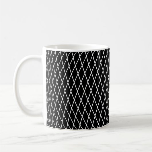 Diamantenmuster Kaffeetasse (Links)