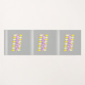 Diamantenmuster mit lila Grafik Yogamatte (Vorderseite (Horizontal))