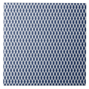 Diamantenmuster, modern, einfach, marineblau, wei fliese
