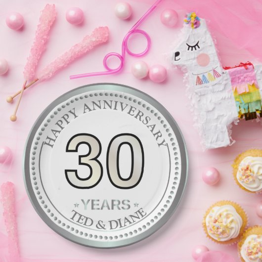 Diamantenplatte Pappteller (Party)