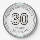 Diamantenplatte Pappteller (Vorderseite)