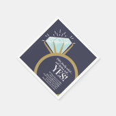 Diamantenring und Fundus-Serviette Serviette (Ecke)