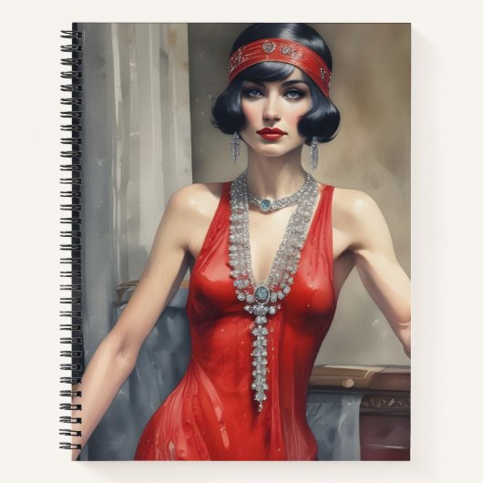 Diamantes y Seda Roja Notizblock (Vorderseite)