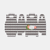 Diamantfarben und Weiß mit tropischen Blume Geschenkschachtel (Ungefaltet)