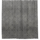 Diamantfliesen- und Streifenmuster Duschvorhang (Vorderseite)