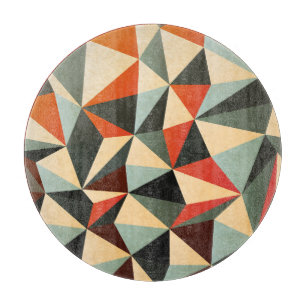 Diamantform: Abstrakte Vintage-Gestaltung Schneidebrett