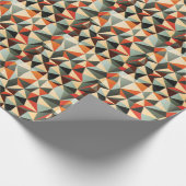 Diamantform: Abstraktes Vintages Design Geschenkpapier (Ecke)