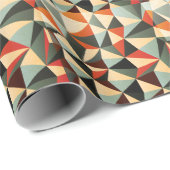 Diamantform: Abstraktes Vintages Design Geschenkpapier (Rolleneckpunkt)