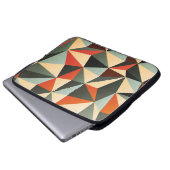Diamantform: Abstraktes Vintages Design Laptopschutzhülle (Vorne Knopf)