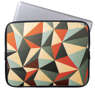 Diamantform: Abstraktes Vintages Design Laptopschutzhülle