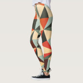 Diamantform: Abstraktes Vintages Design Leggings (Links)