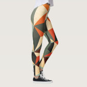 Diamantform: Abstraktes Vintages Design Leggings (Rechts)