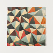 Diamantform: Abstraktes Vintages Design Wandteppich (Vorderseite (Horizontal))