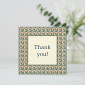 Diamantformen in neutralen Tönen Dankeskarte (Stehend Vorderseite)