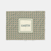 Diamantformen in neutralen Tönen Fleecedecke (Vorderseite (Horizontal))