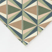 Diamantformen in neutralen Tönen Fleecedecke (Ecke)