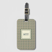 Diamantformen in neutralen Tönen Gepäckanhänger (Vorderseite Vertikal)