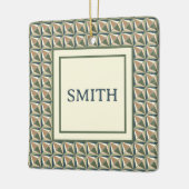 Diamantformen in neutralen Tönen Keramikornament (Links)