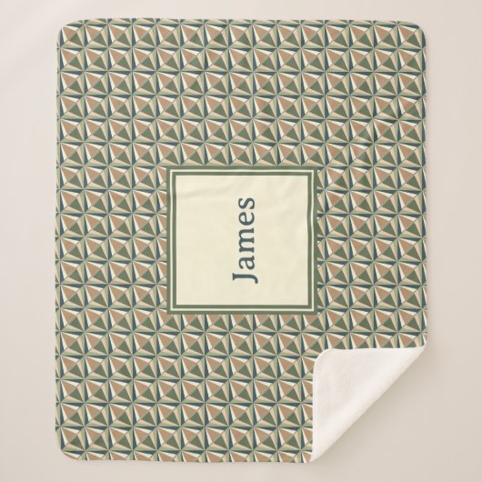 Diamantformen in neutralen Tönen Sherpadecke (Vorderseite)