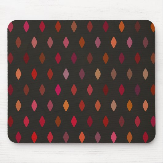 Diamantformen in Rottönen Mousepad (Vorne)