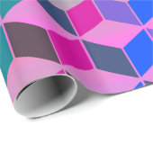Diamantförmige Hexagon-Regenbogen Geschenkpapier (Rolleneckpunkt)