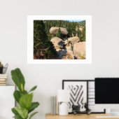 Diamantförmiger Felsen auf dem Piki-Berg Poster (Heimbüro)