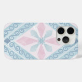 diamantförmiges blaues Muster Case-Mate iPhone Hülle (Rückseite (Horizontal))