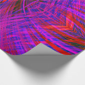 Diamantförmiges Neonmuster Geschenkpapier (Ecke)