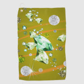 Diamantgalaxie 10 golfhandtuch (Vorderseite)