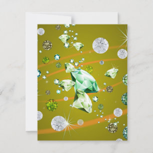 Diamantgalaxie 10 mitteilungskarte