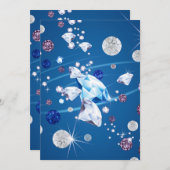 Diamantgalaxie 12 dankeskarte (Vorne/Hinten)